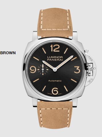 Panerai Luminor Due 45mm Replica Watch PAM00674 SCAMOSCIATO BROWN